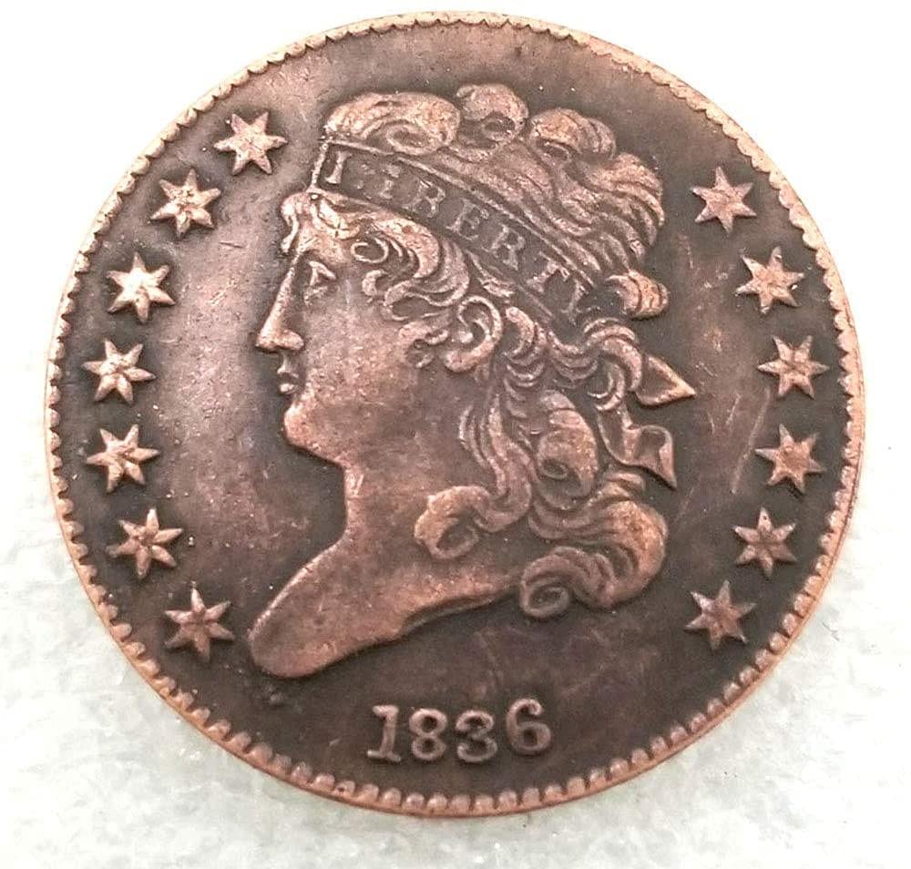 Amazon.com: 1836 Historic Half-Cent Nickel Coin-American Amazon.com: 1836 Historic Half-Cent Nickel Coin-American